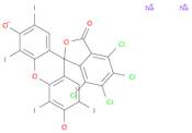 Hydrogen 3,6-bis(diethylamino)-9-(2,4-disulphonatophenyl)xanthylium sodium salt